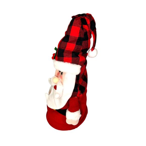 Santa Clause Collapsible Christmas Tree Topper Mantel Floor Decoration NIP - Picture 6 of 8